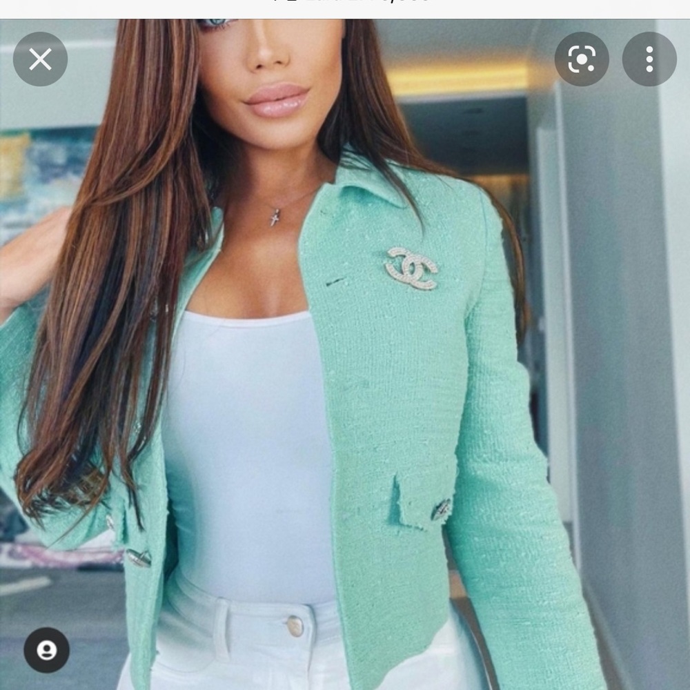 ZARA BLOGGER FAV MINT BLAZER